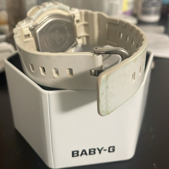 Casio Baby-G Rose Gold and White Digital Watch - Picture 2 of 2